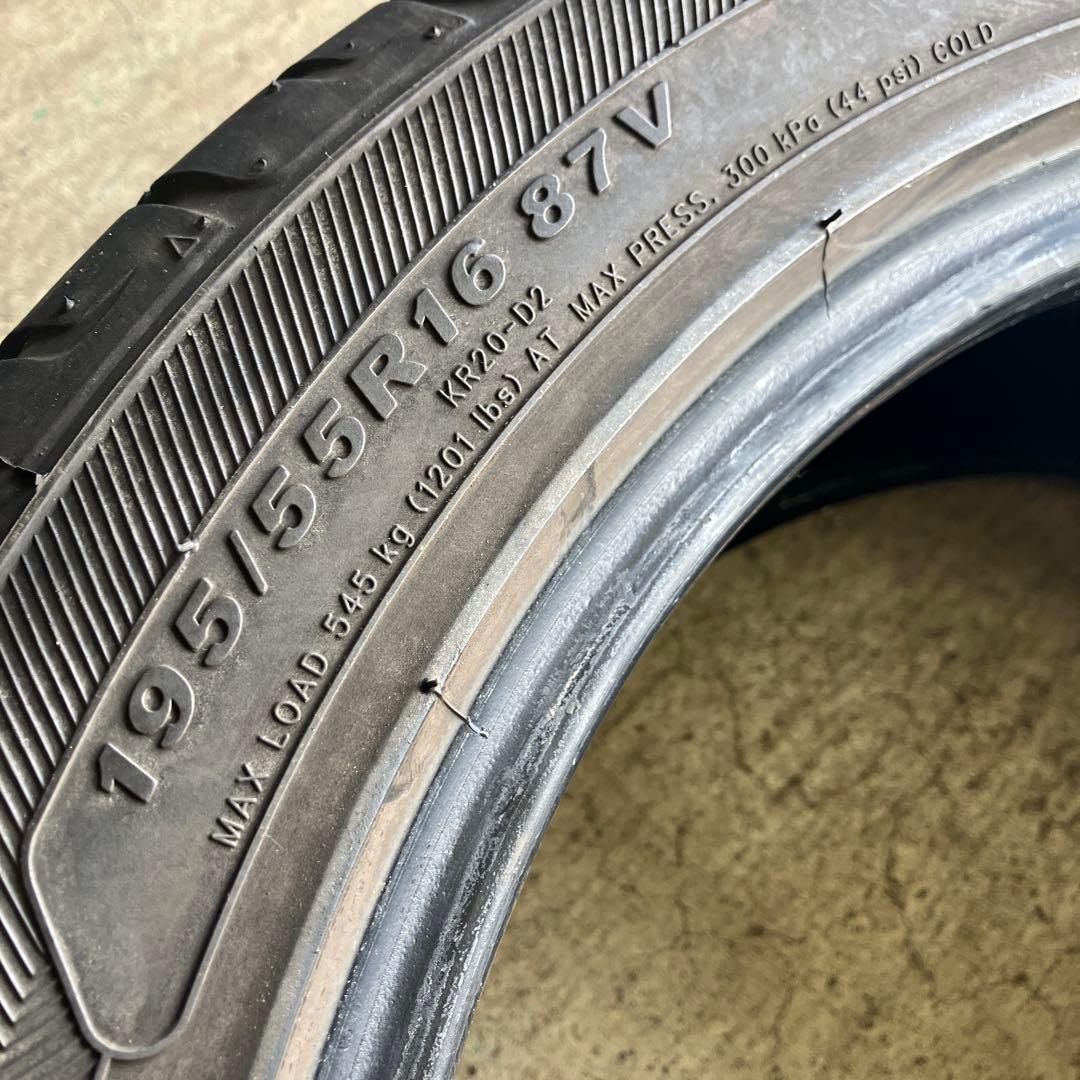 ケンダ 195/55R16 21年製 4本夏タイヤフィットスイフト