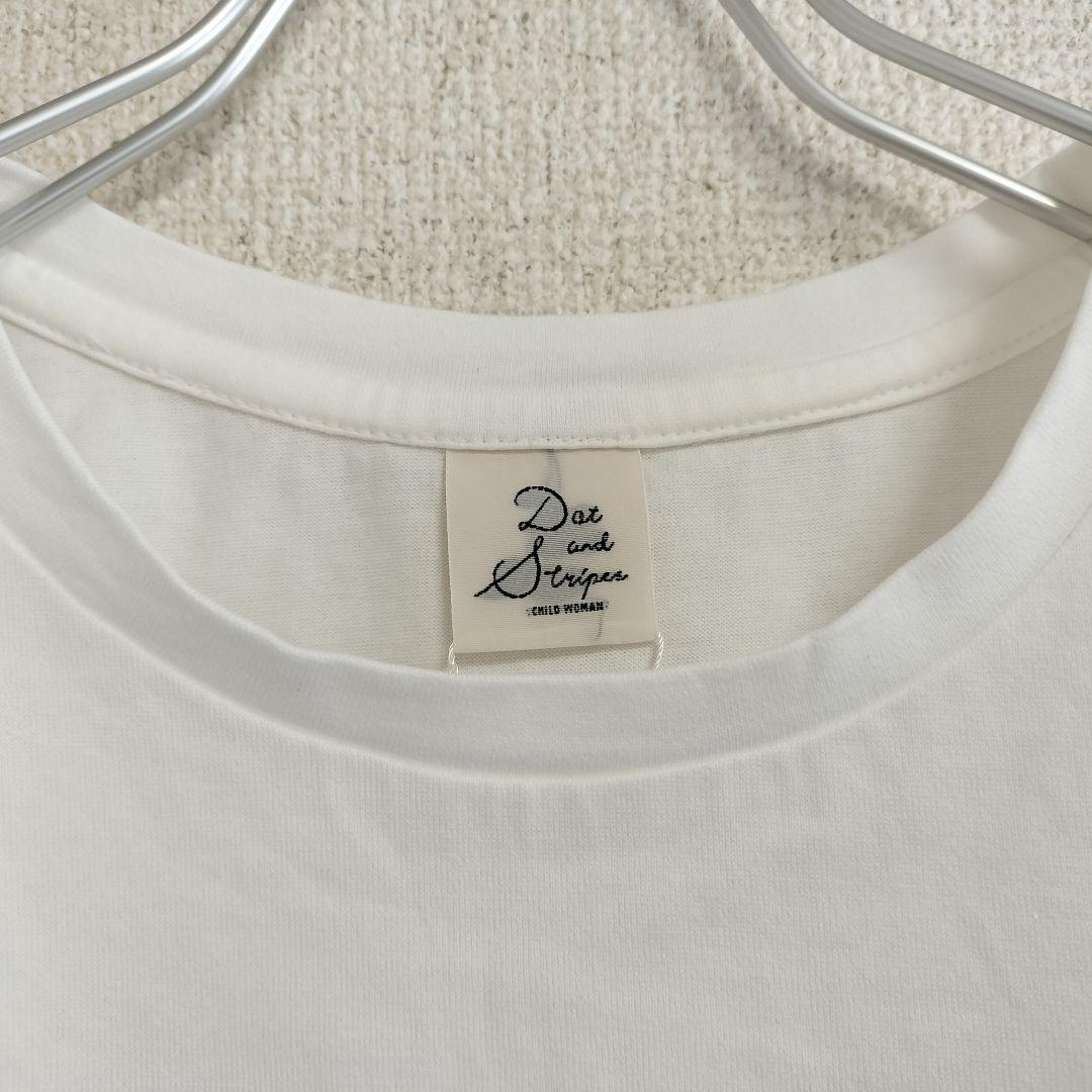 【新品】Dot＆Stripes CHILD WOMAN パフスリーブ Tシャツ