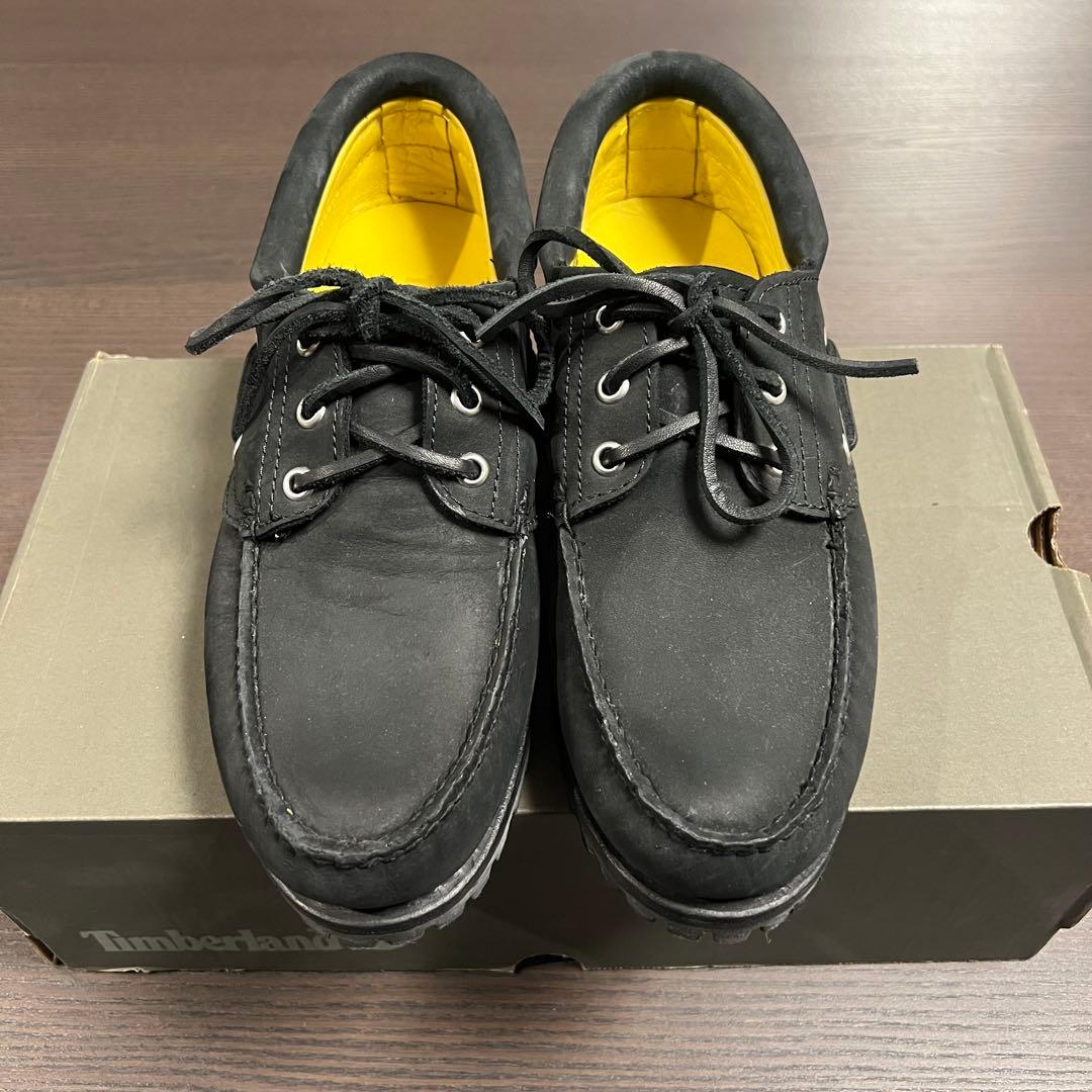 【新品】Timberland 3eye ティンバーランド ブラック 黒 25cm