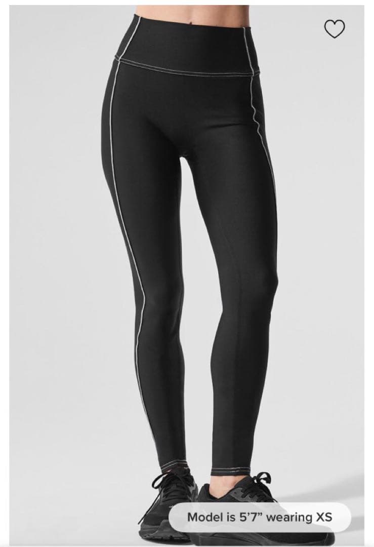 Alo Yoga レギンス ヨガ ボトム パンツ ロゴ ラインxxs