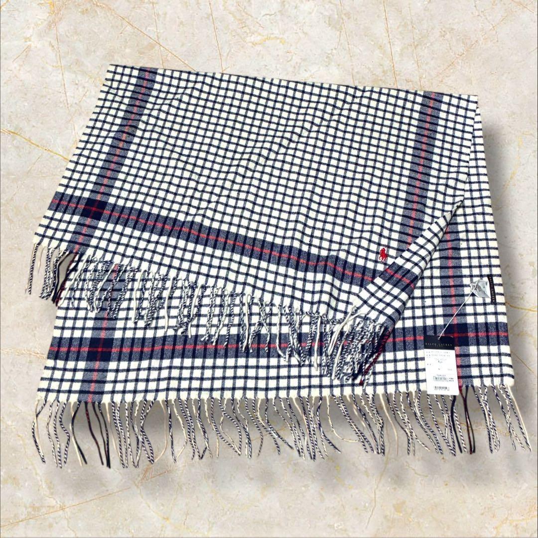【新品未使用】Ralph Lauren ラルフローレン ブランケット 膝掛け