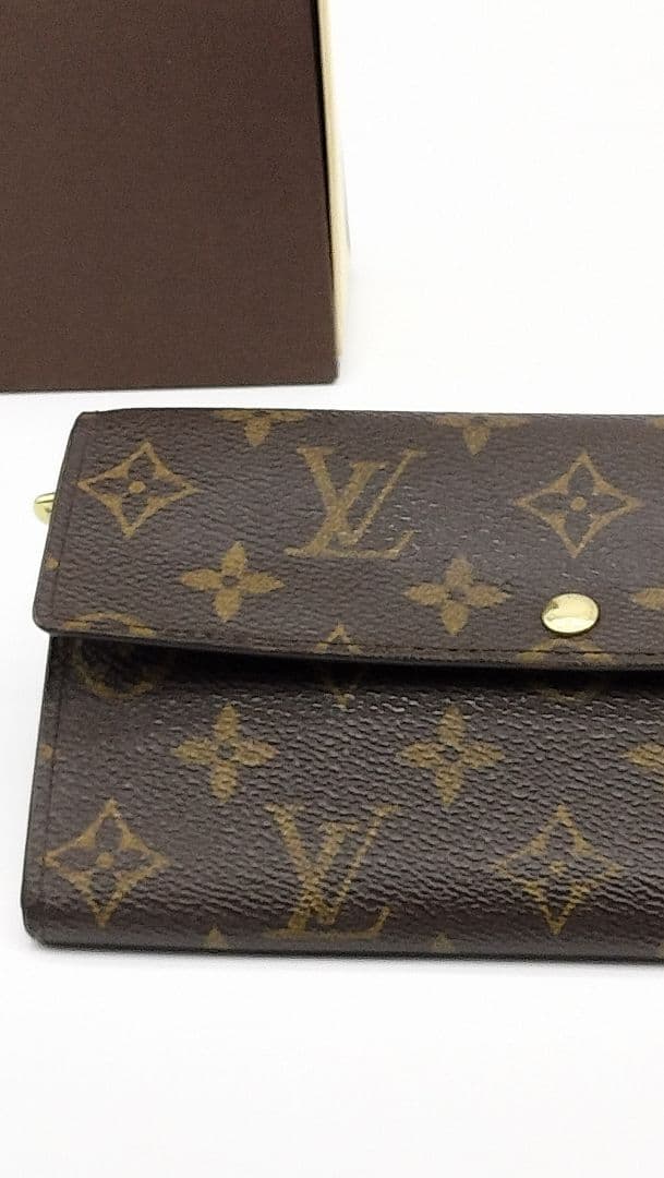 【美品】Louis Vuitton ポシェット、パスポール二つ折り財布
