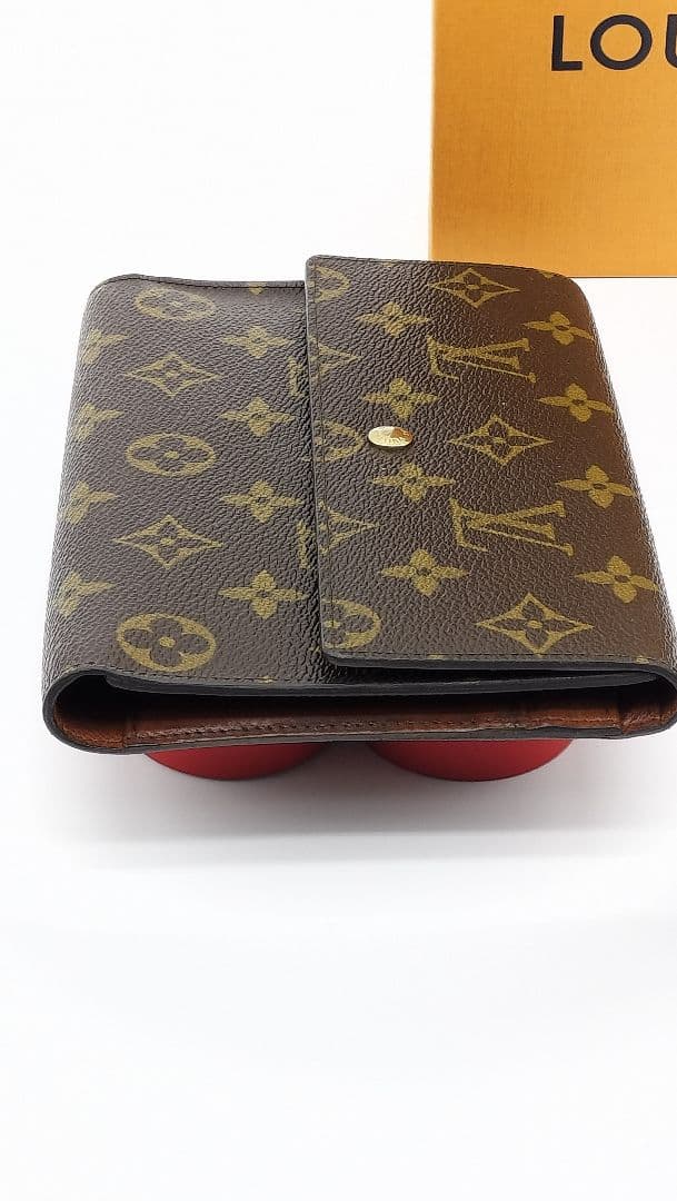 【美品】Louis Vuitton ポシェット、パスポール二つ折り財布