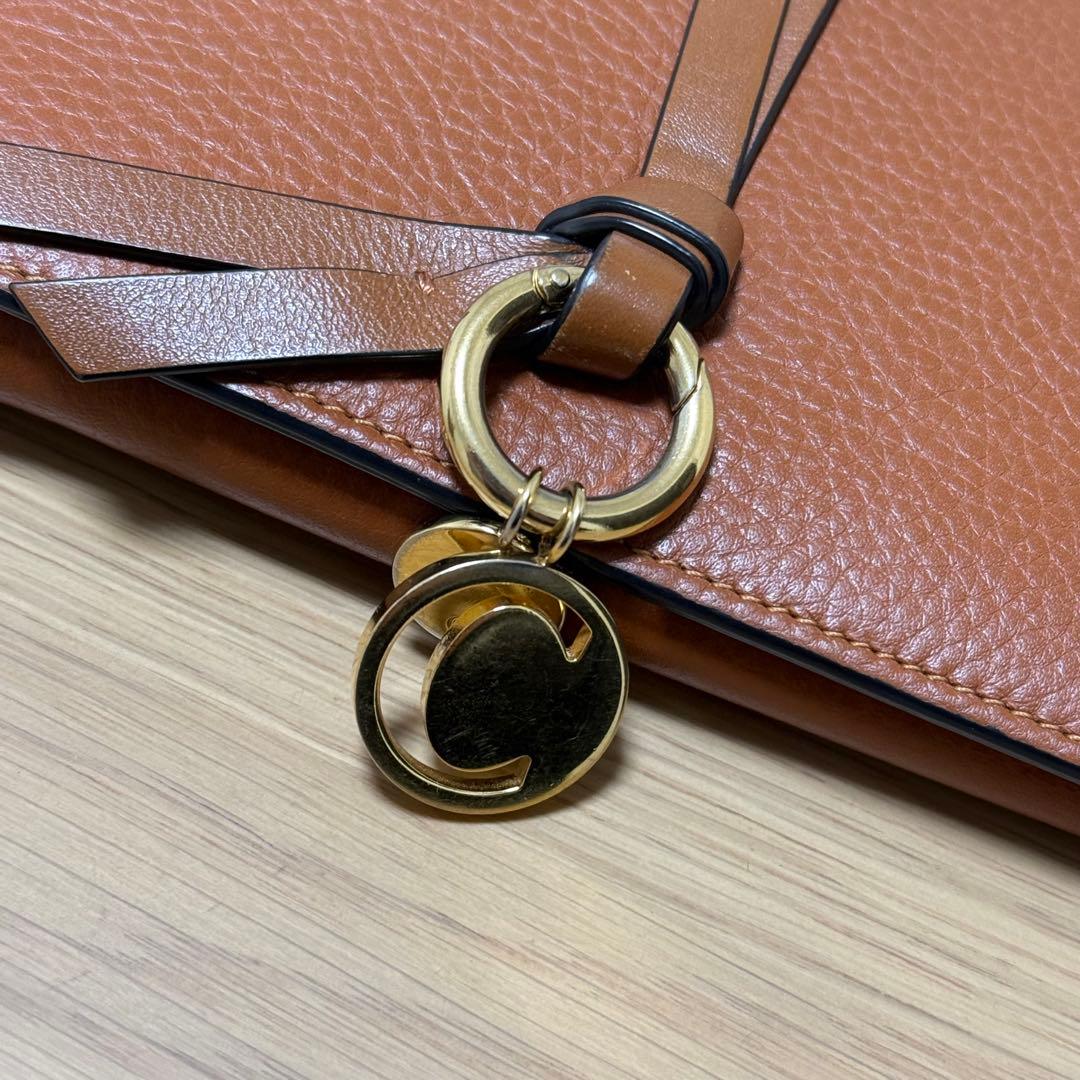 Chloé ブラウンレザー 二つ折り財布