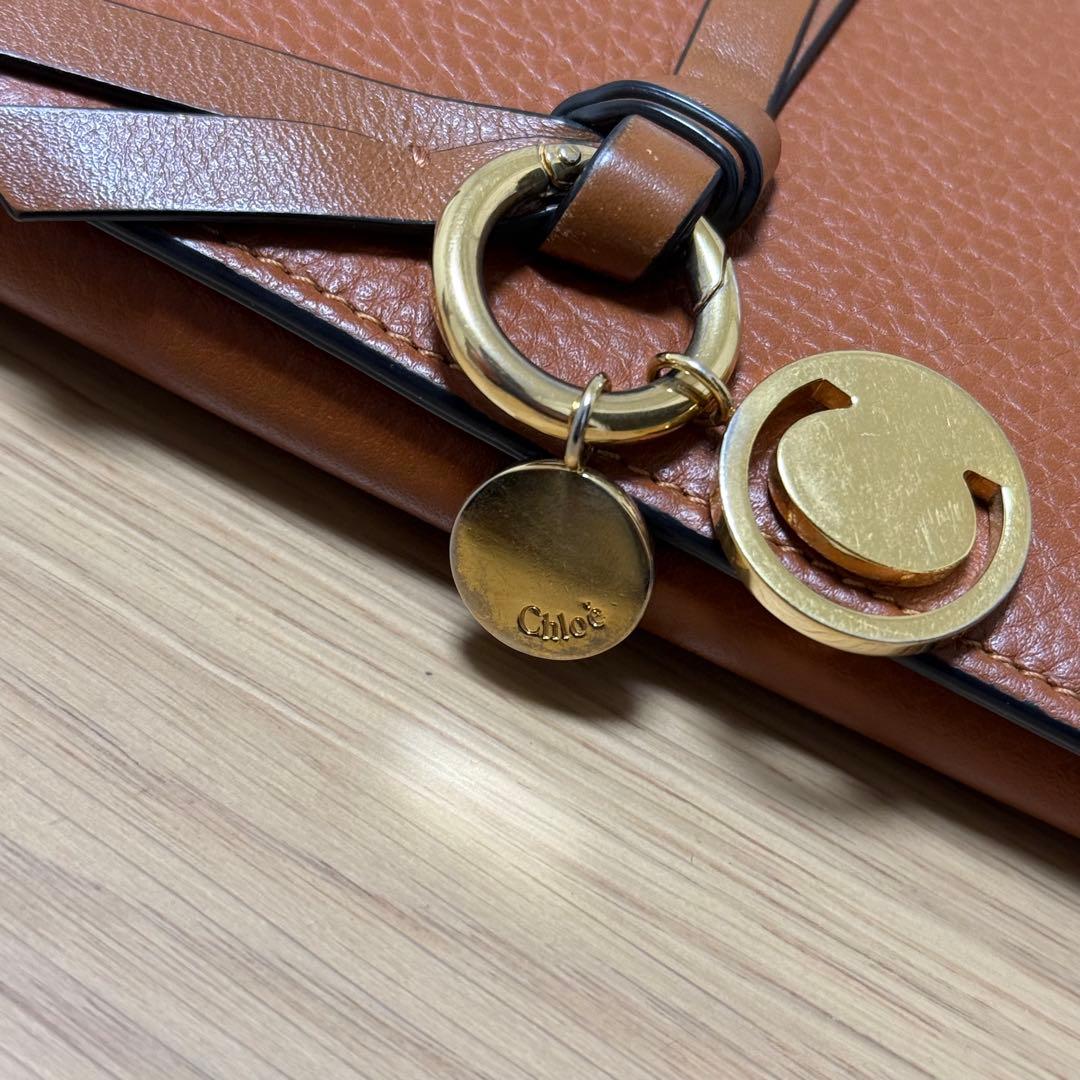 Chloé ブラウンレザー 二つ折り財布