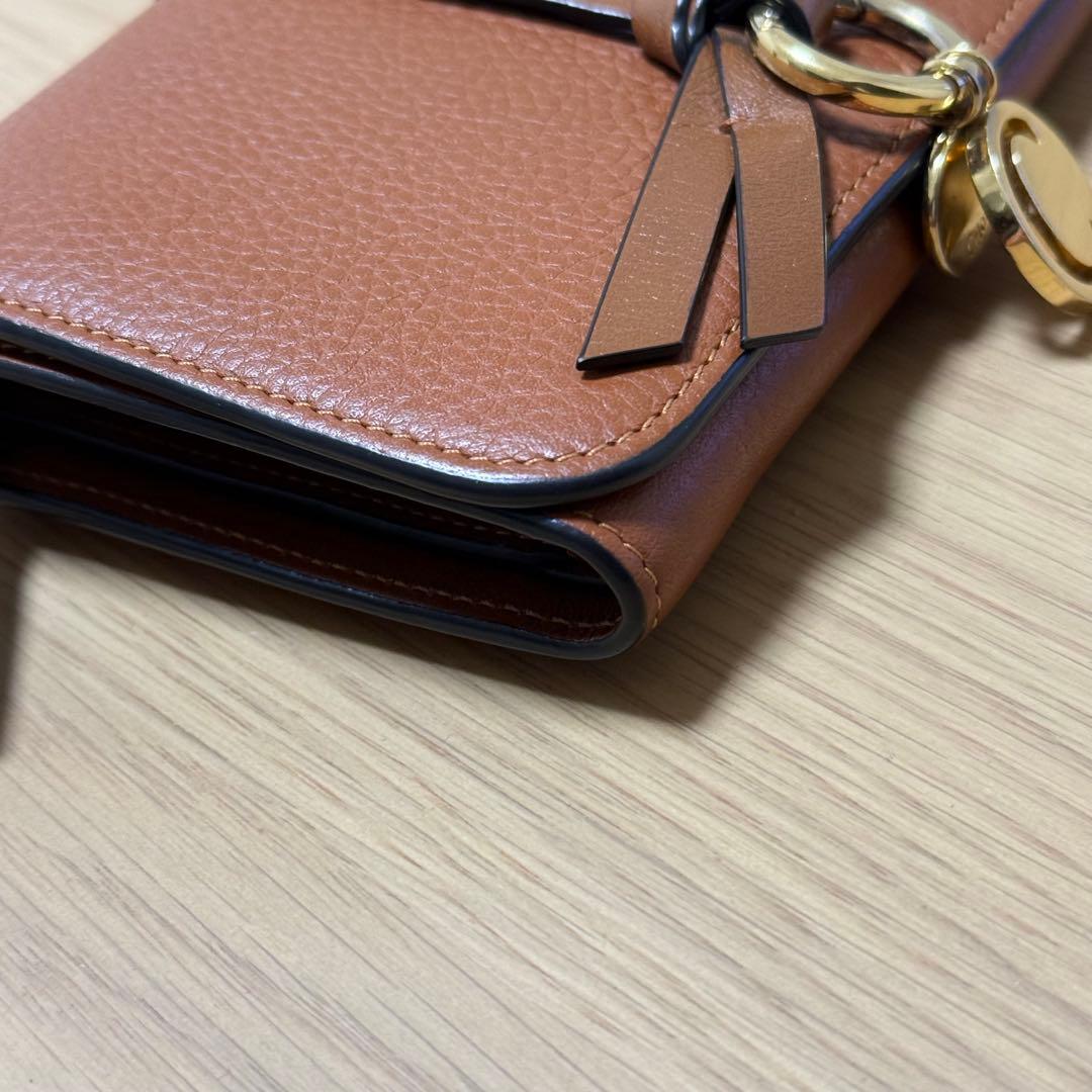Chloé ブラウンレザー 二つ折り財布