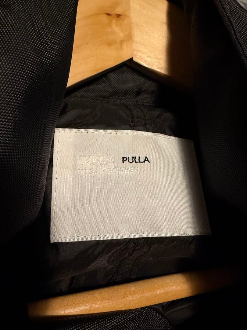 TOGA PULLA ナイロンロングコート　ブラック36