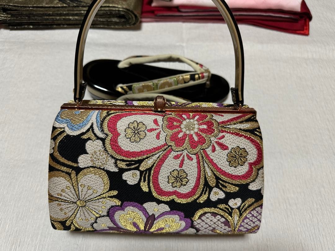 【専用商品】振袖フルセット 豪華絢爛 赤×黒 グラデーション 牡丹 金彩