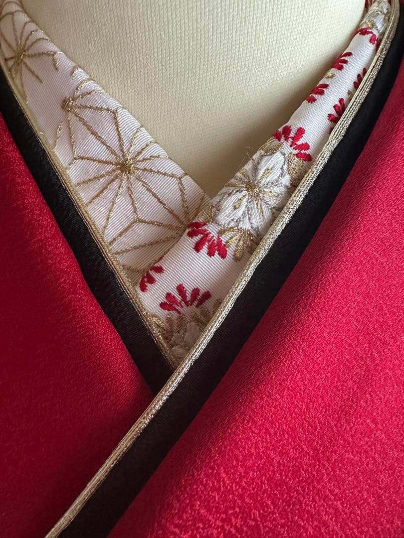 【専用商品】振袖フルセット 豪華絢爛 赤×黒 グラデーション 牡丹 金彩