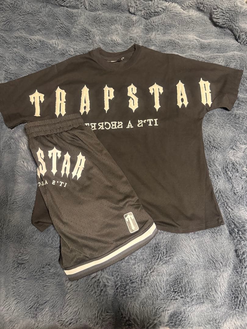TRAPSTAR ブラック Tシャツ ショートパンツ セットアップ M
