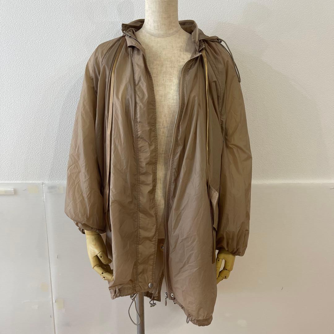 TICCA ティッカ ベージュ 軽量ナイロン フード付き コート（size F）