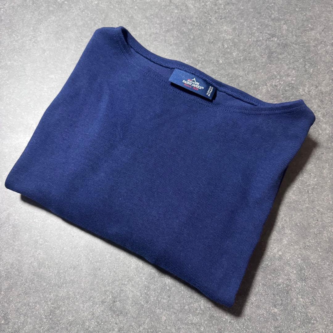 セントジェームス ウェッソン 無地 NAVY ネイビー T6 カットソー 長袖