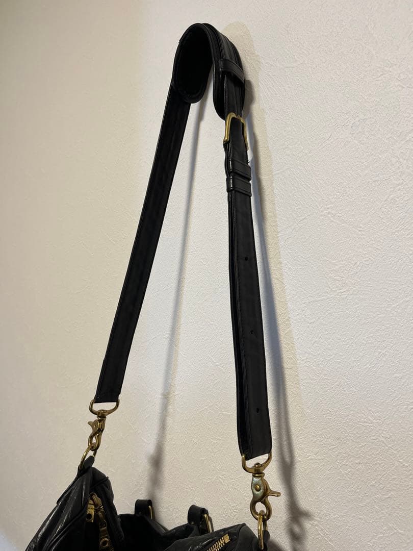 kokobooさま専用 ブラックレザー ボストンバッグ
