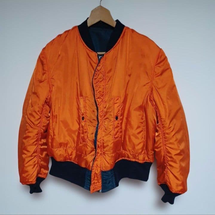 ALPHA80～90sネイビーMA-1 フライトジャケットXLウーナ様限定