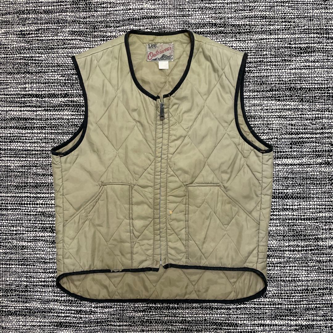 希少 LEE 70s USA製 TALONジップ キルティング ベスト