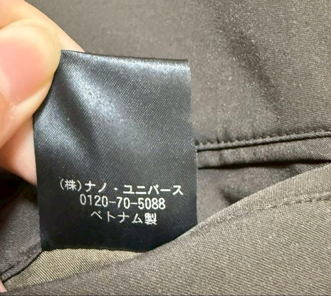 【美品】ナノユニバース　トラベルスーツ　セットアップ　ダメリーノ　高伸縮XL