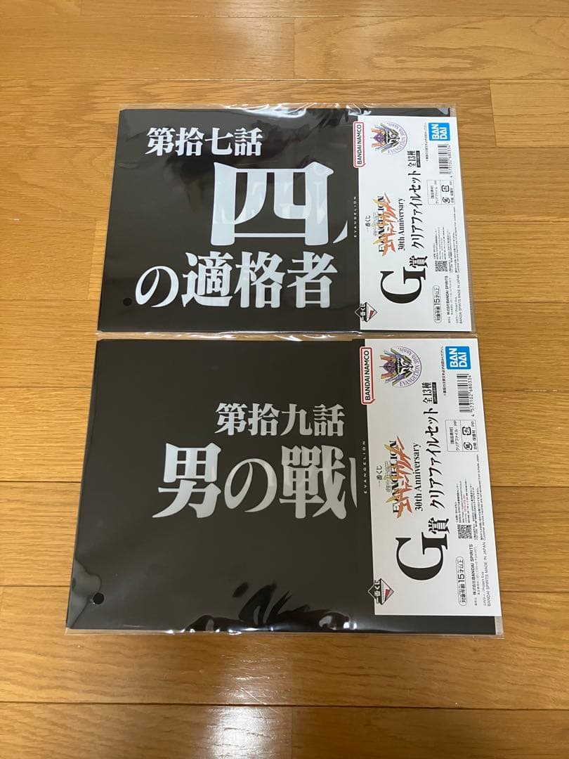 一番くじ 新世紀エヴァンゲリオン G賞 クリアファイル コンプリートセット