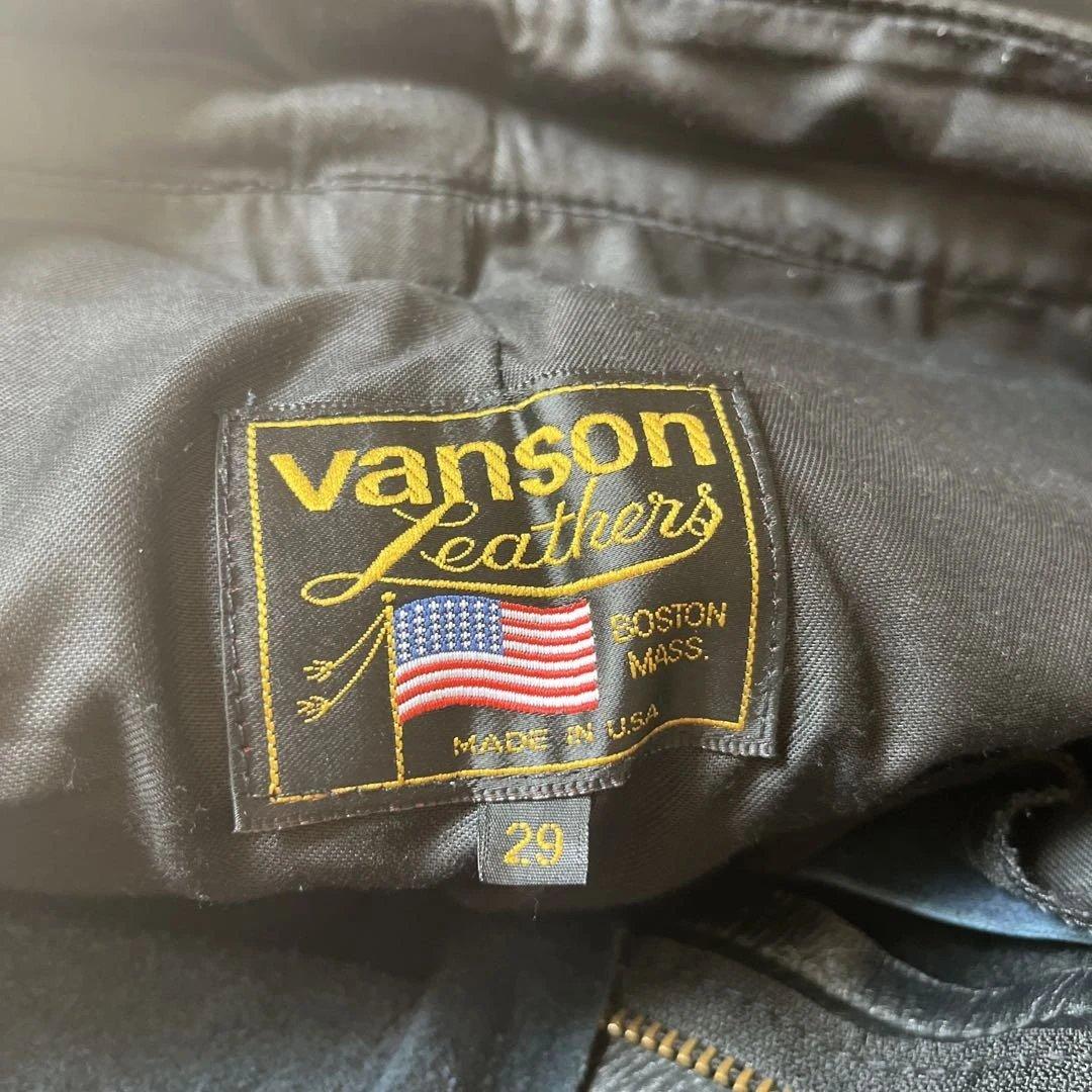 VANSON レザーパンツ 29インチmasses 木村拓哉 ギフト 美品