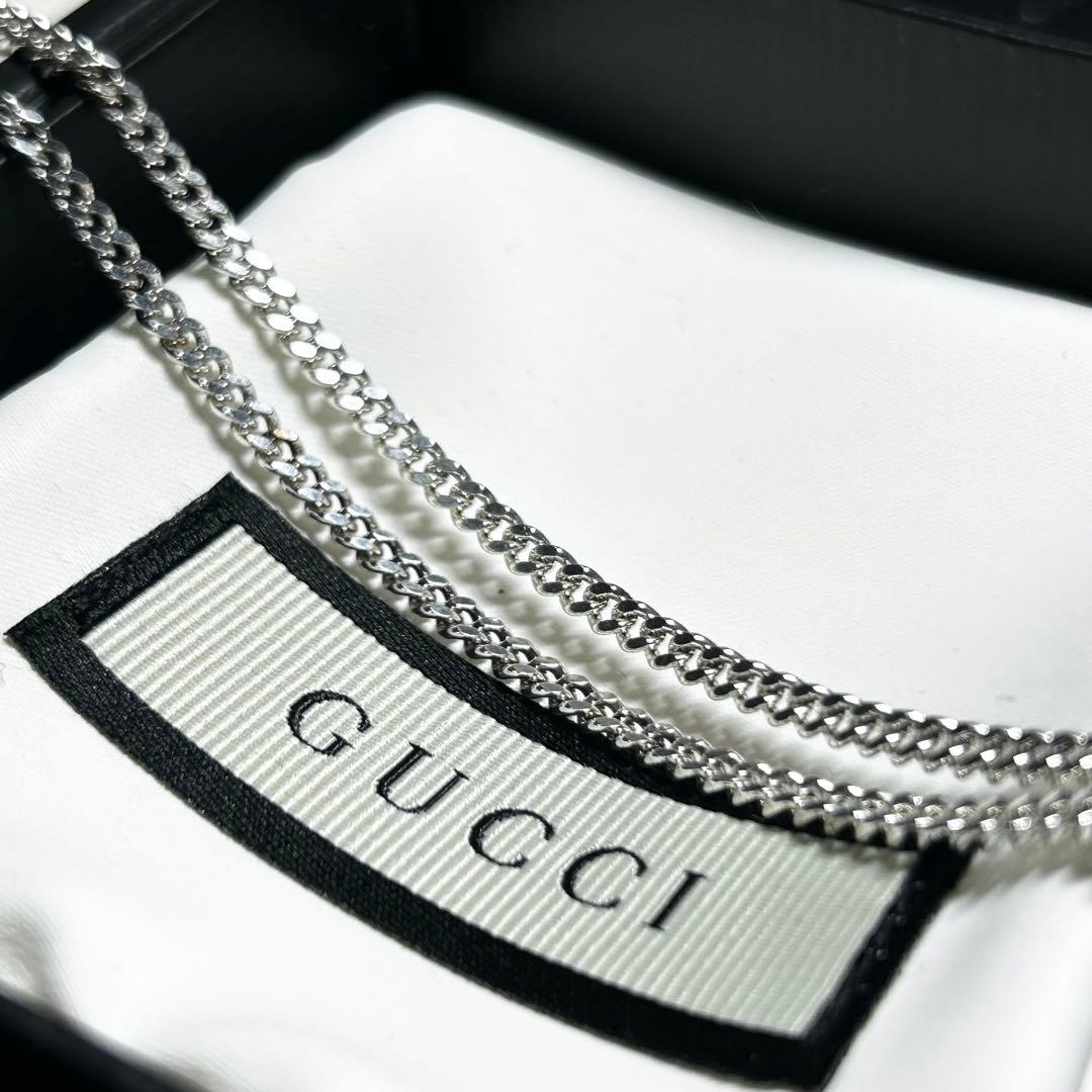 GUCCI グッチ　50〜55cm チェーン　ネックレス　ペンダント　シルバー