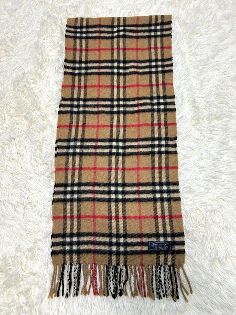 Burberrys ノバチェック柄 カシミヤ100 マフラー