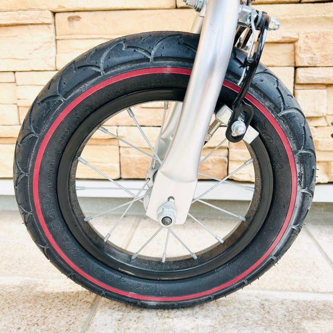 極美品 へんしんバイク 12インチ スタンド付 レッド 室内保管 使用少 キッズ