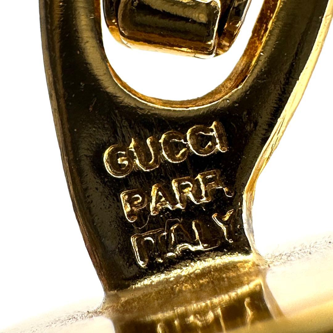 【良品】GUCCI グッチ カフスボタン GGロゴ インターロッキング ゴールド