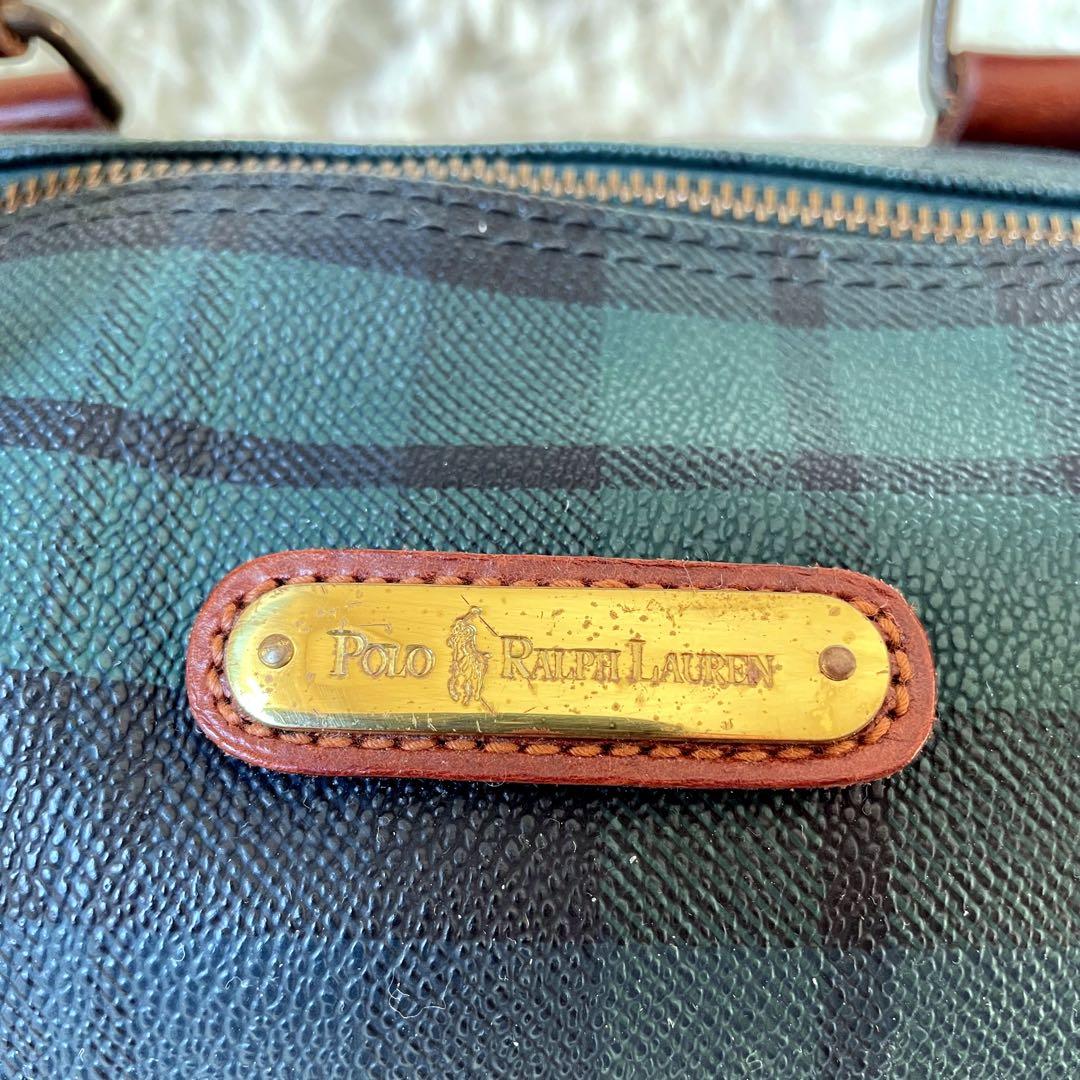 POLO RALPH LAUREN ブラックウォッチ柄ミニボストンバッグ