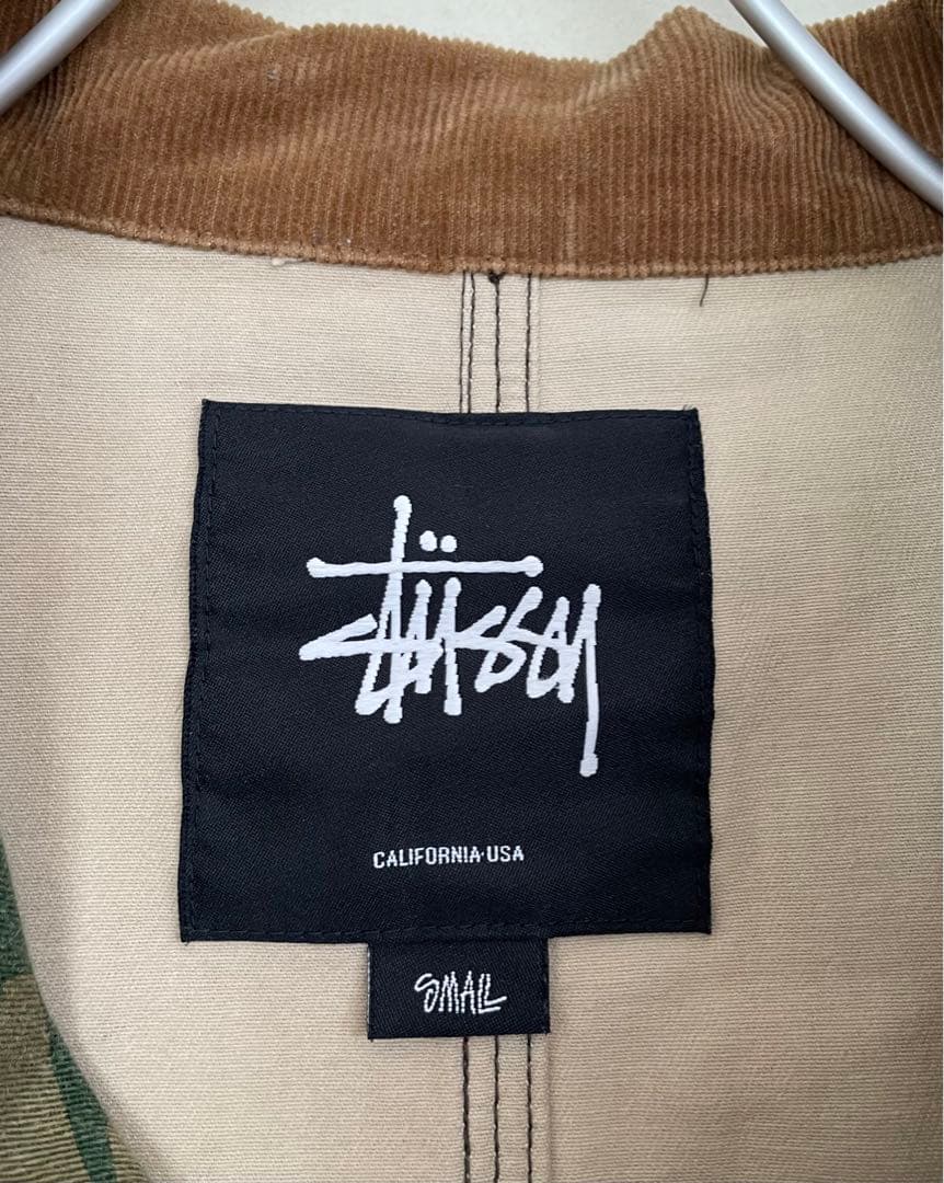 STUSSY　迷彩 カバーオール ジャケット　S（M相当のサイズ感）