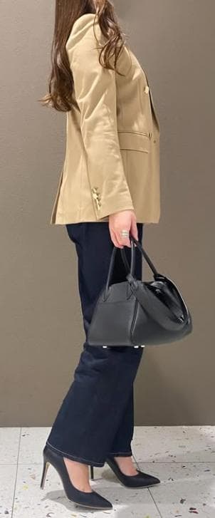 未使用級✨　MaxMara　ジャケット　ウール混　金ボタン　キャメル　XL　近年
