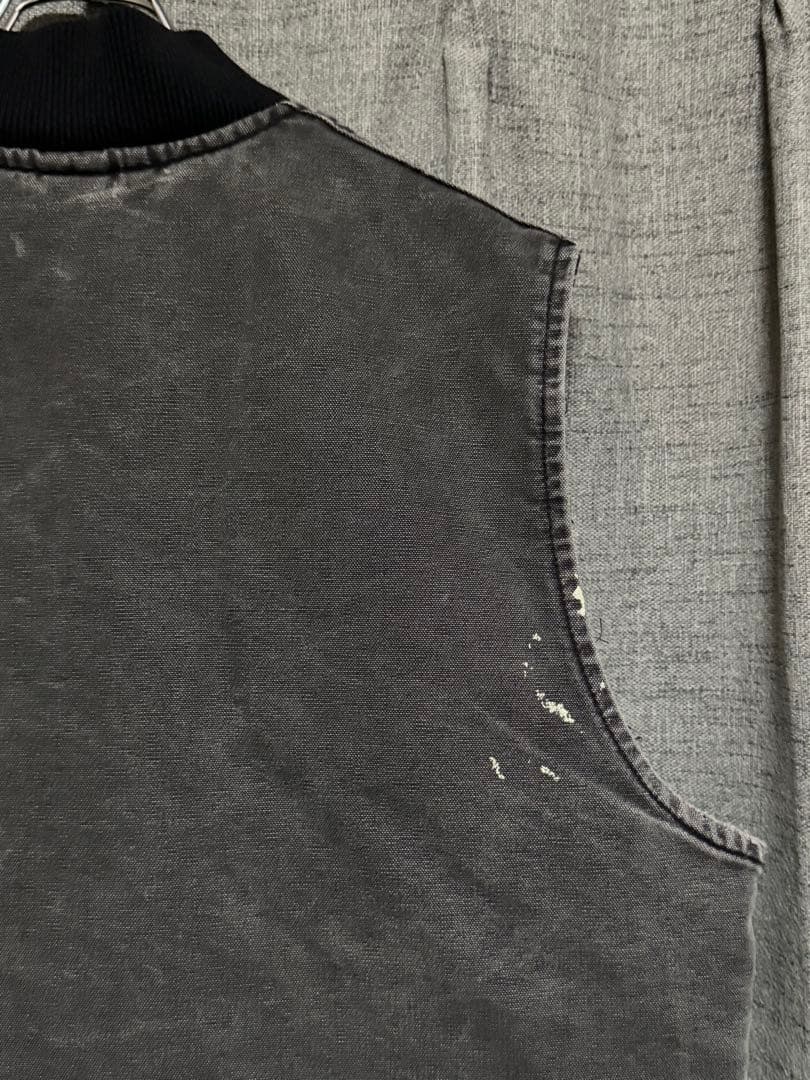 90s Carhartt カーハート ダックベスト 腰ゴム ブラック