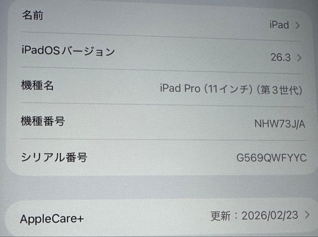 iPad Pro 11 M1 第3世代 256GB Wifi Cellular