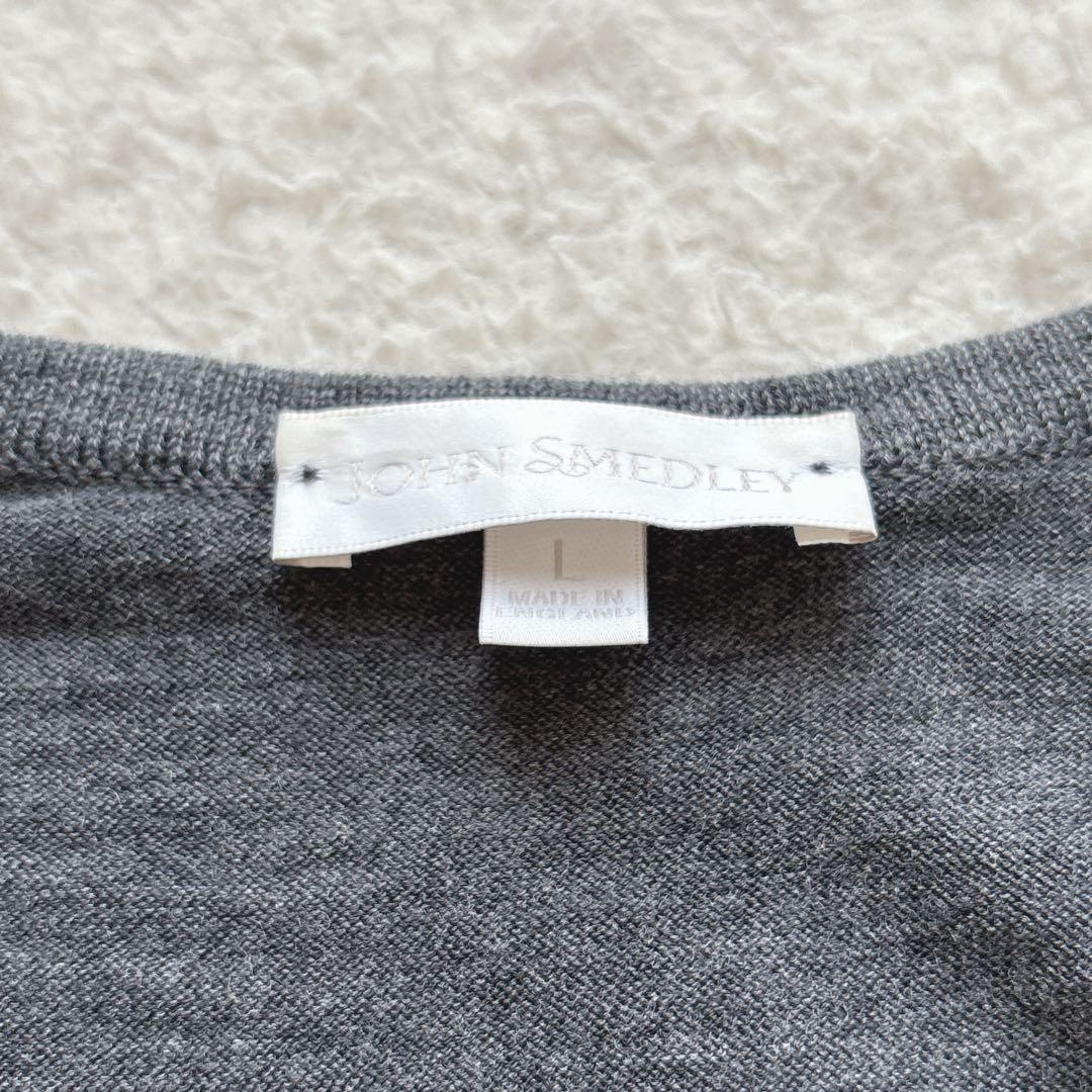 ジョンスメドレー✨JOHN SMEDLEY カーディガン メリノウール L