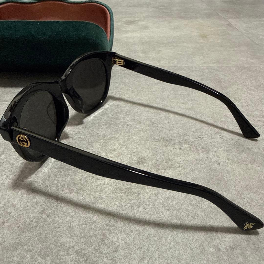 Gucci ブラック ラウンド型サングラス 専用ケース付き