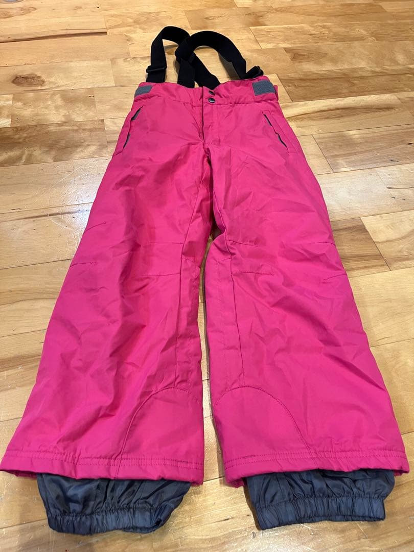 美品スキーウェア上下セット　130 ロイシュグローブセット　reusch 女の子