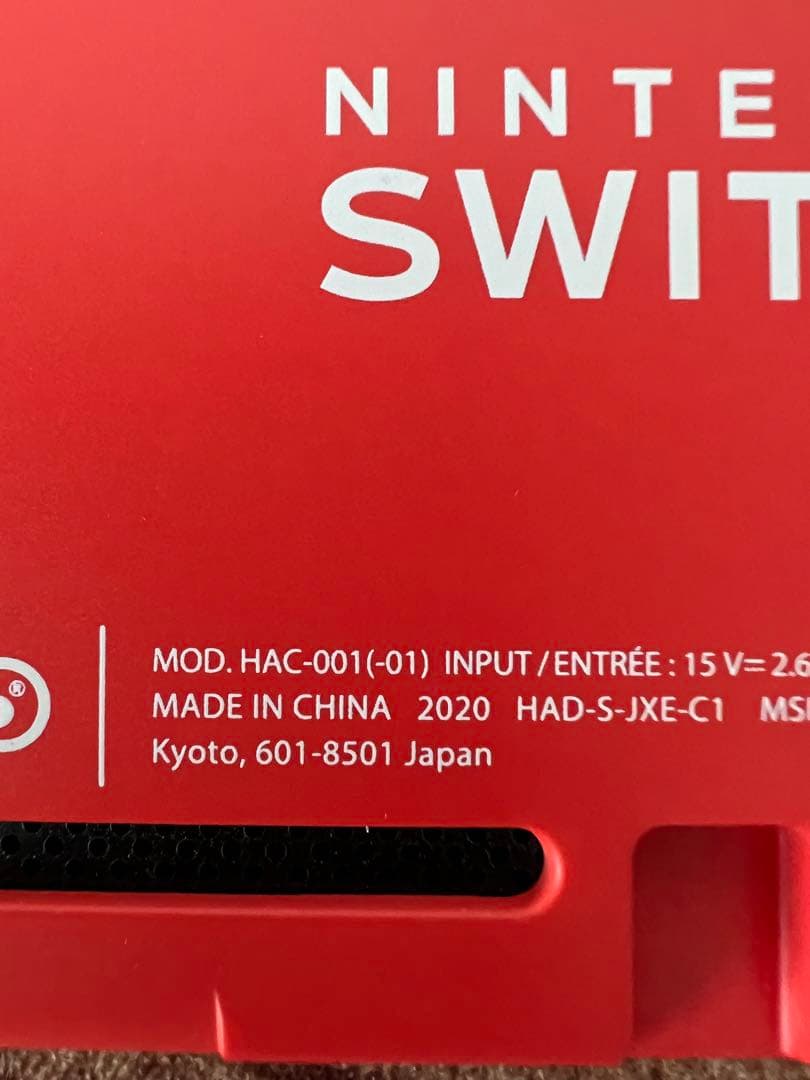 Nintendo Switch　マリオレッド本体　ジャンク品