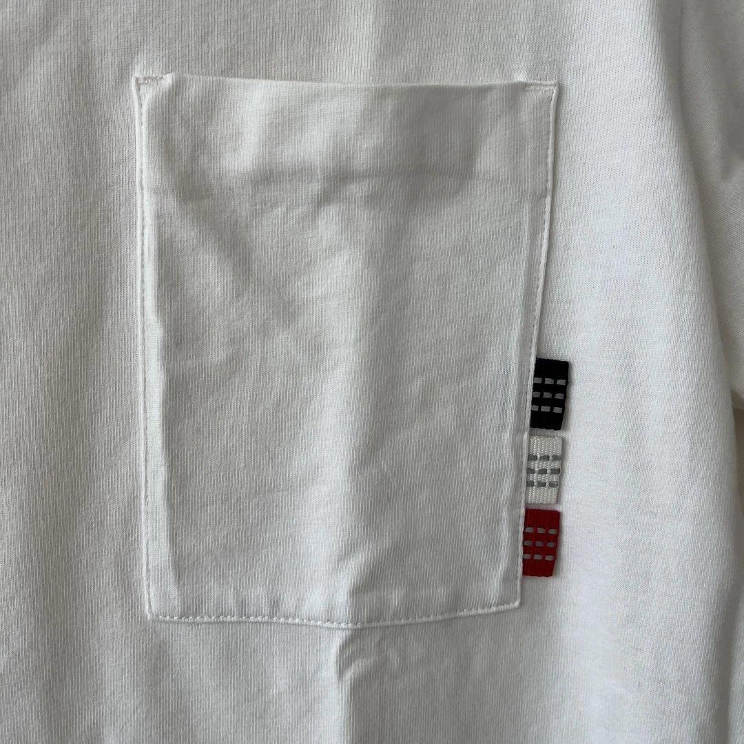 MONCLER ホワイト Tシャツ ポケット付き メンズ Mサイズ