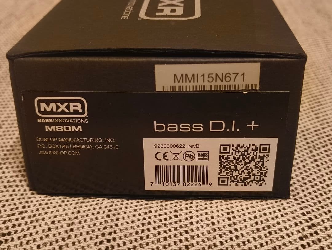 MXR bass d.i. + m80 ベースエフェクター