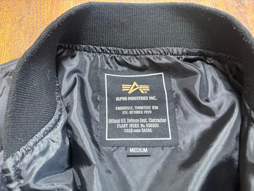 f*5様 リボン追加　Alpha Industries MA-1 フライトジャケ