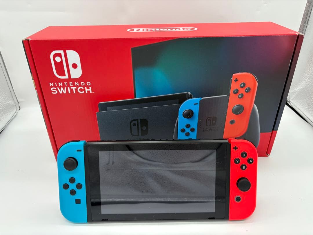 【完動品、液晶・外装新品】Nintendo Switch 本体、付属品完備