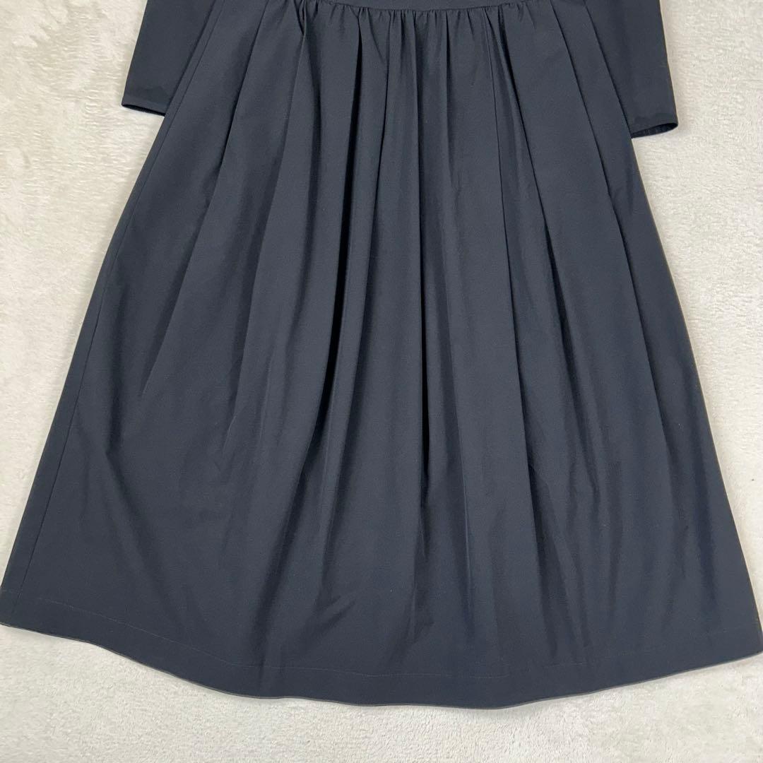 人気♡ボールジィ ポリエステルストレッチタフタ タックギャザーワンピース M相当