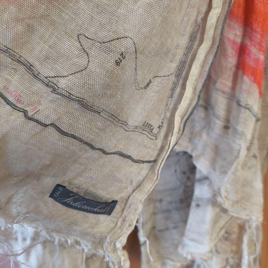 Faliero Sarti　地図の柄ストール　ファリエロ サルティ
