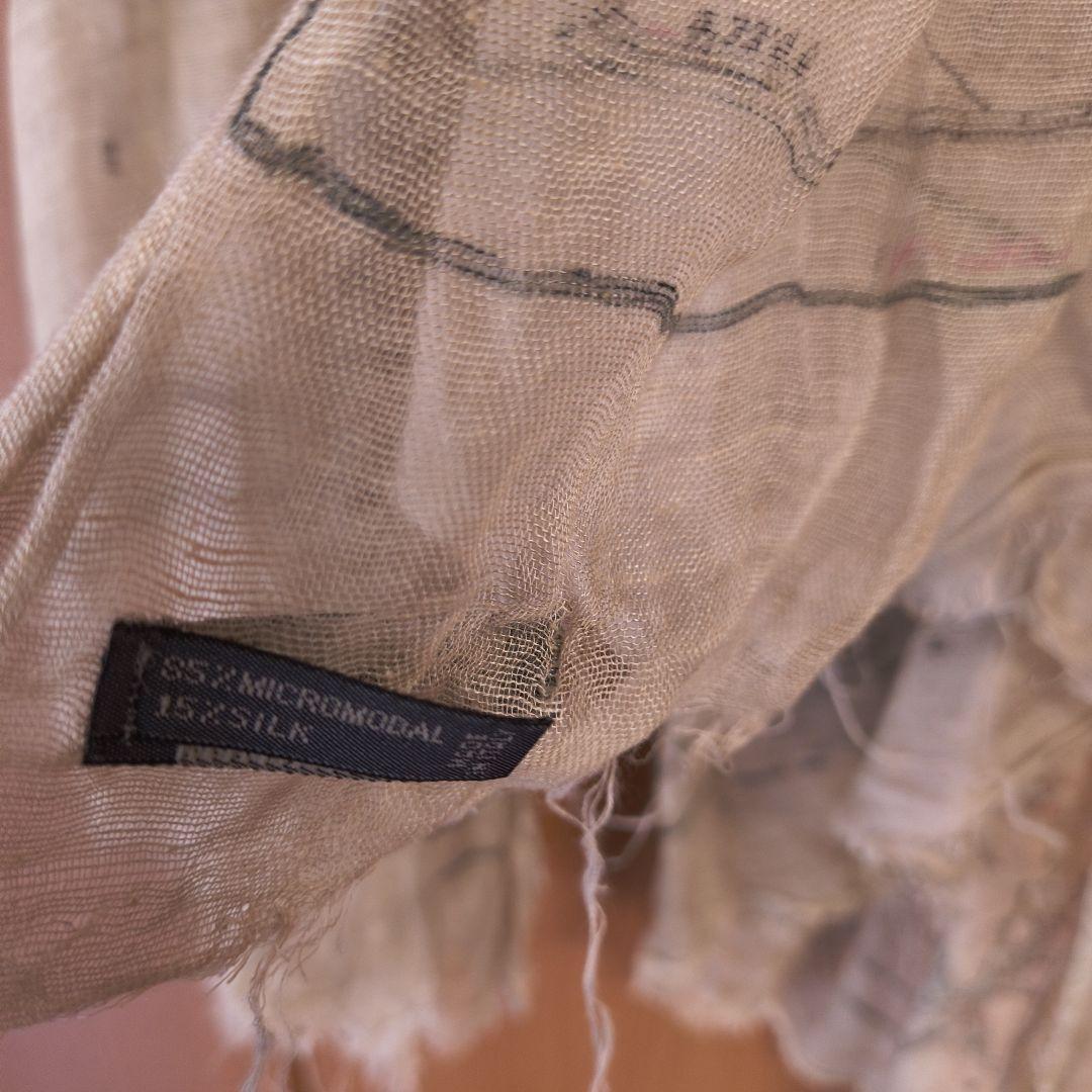 Faliero Sarti　地図の柄ストール　ファリエロ サルティ