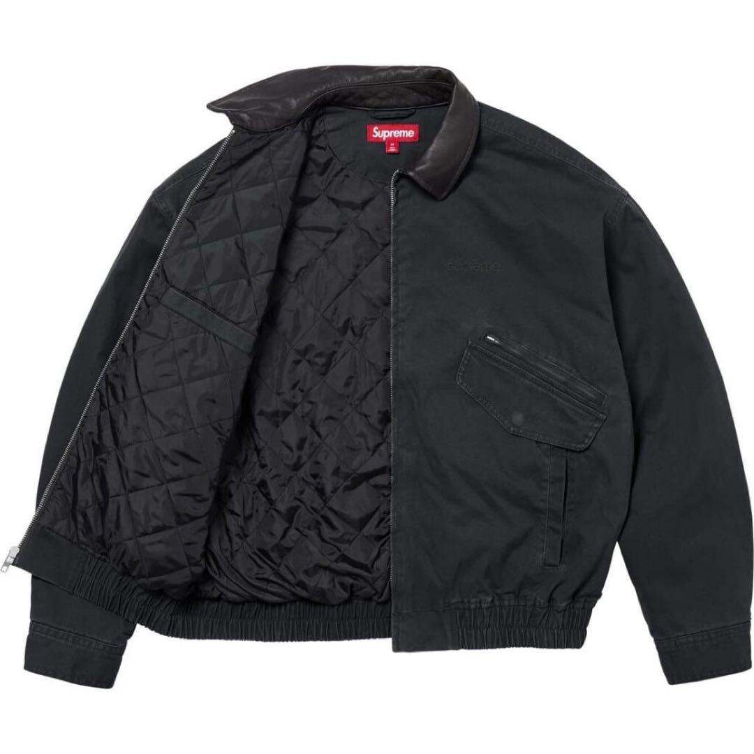 s*p様 24fw Leather Collar Utility Jacket