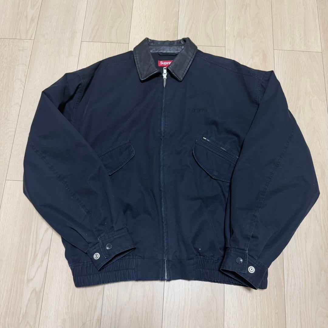 s*p様 24fw Leather Collar Utility Jacket