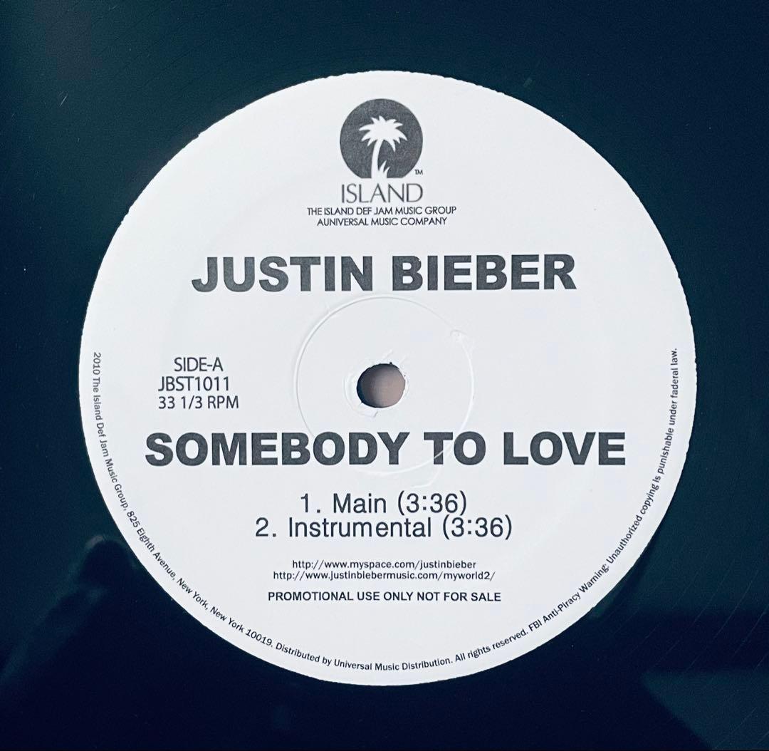Justin Bieber Somebody to Love レコード