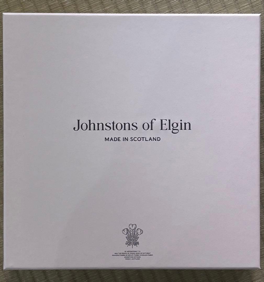 Johnstons of Elgin ウールスカーフ チェック柄