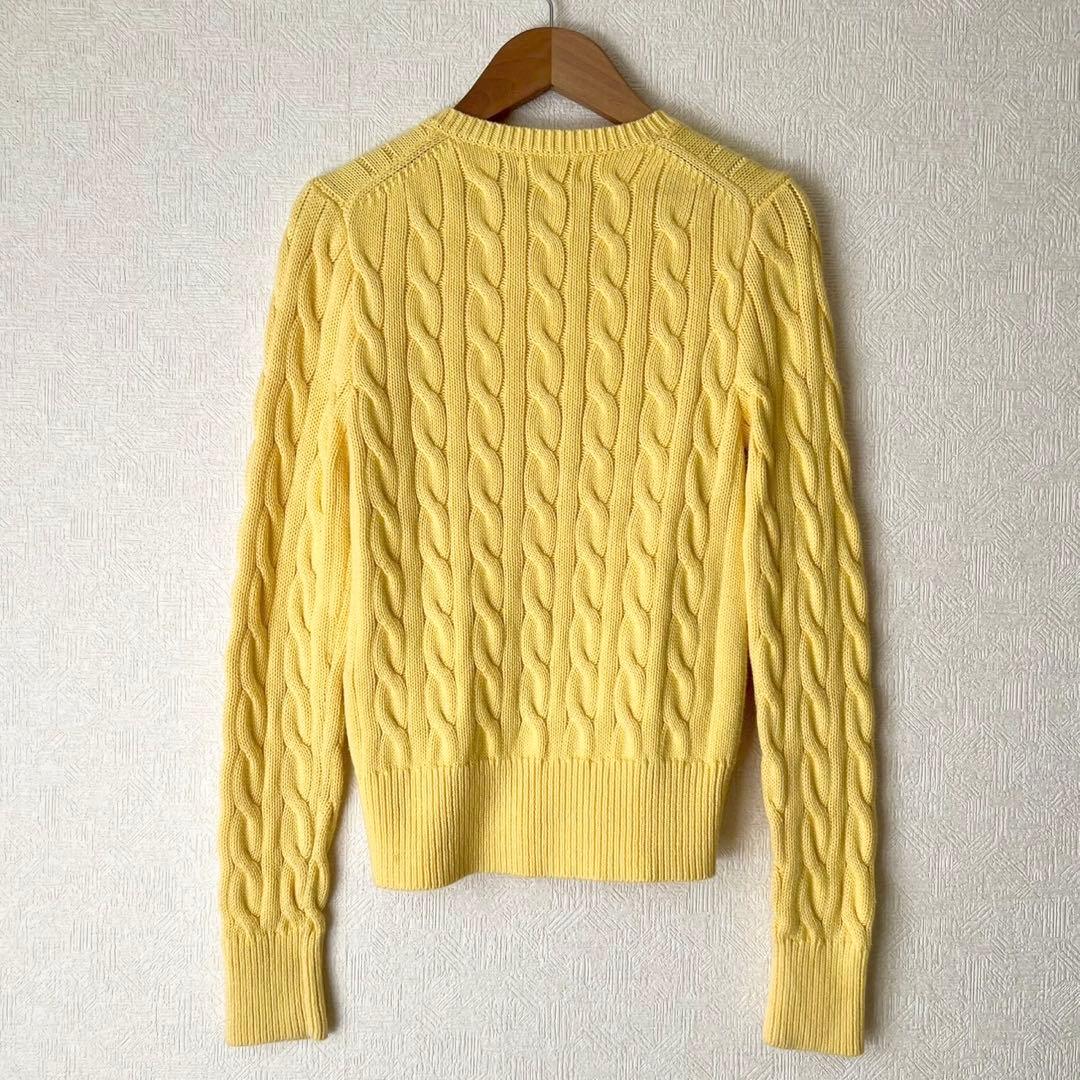 POLO RALPH LAUREN コットン ケーブルニットカーディガン XS