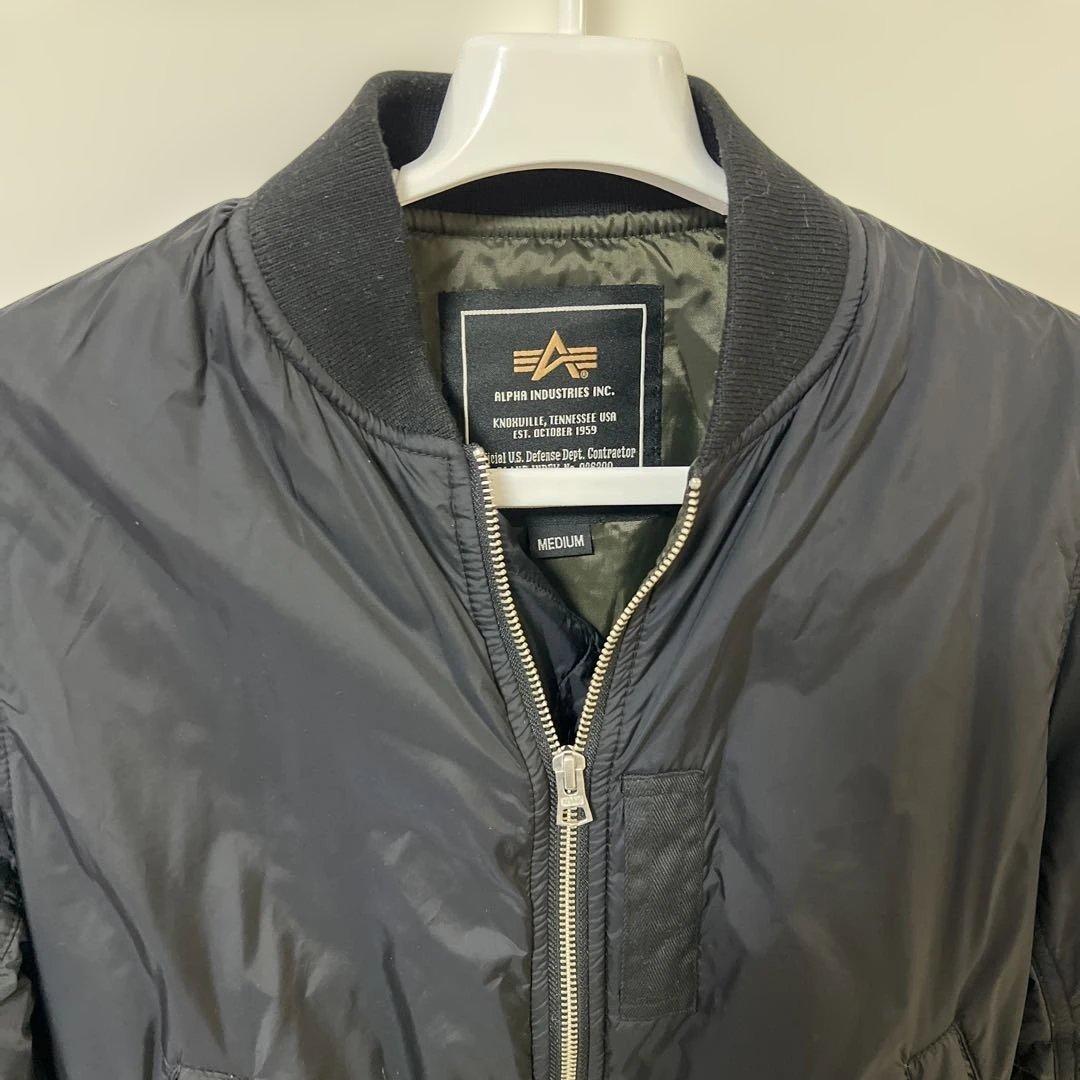 ALPHA INDUSTRIES アルファ MA-1 フライトジャケット 黒 M