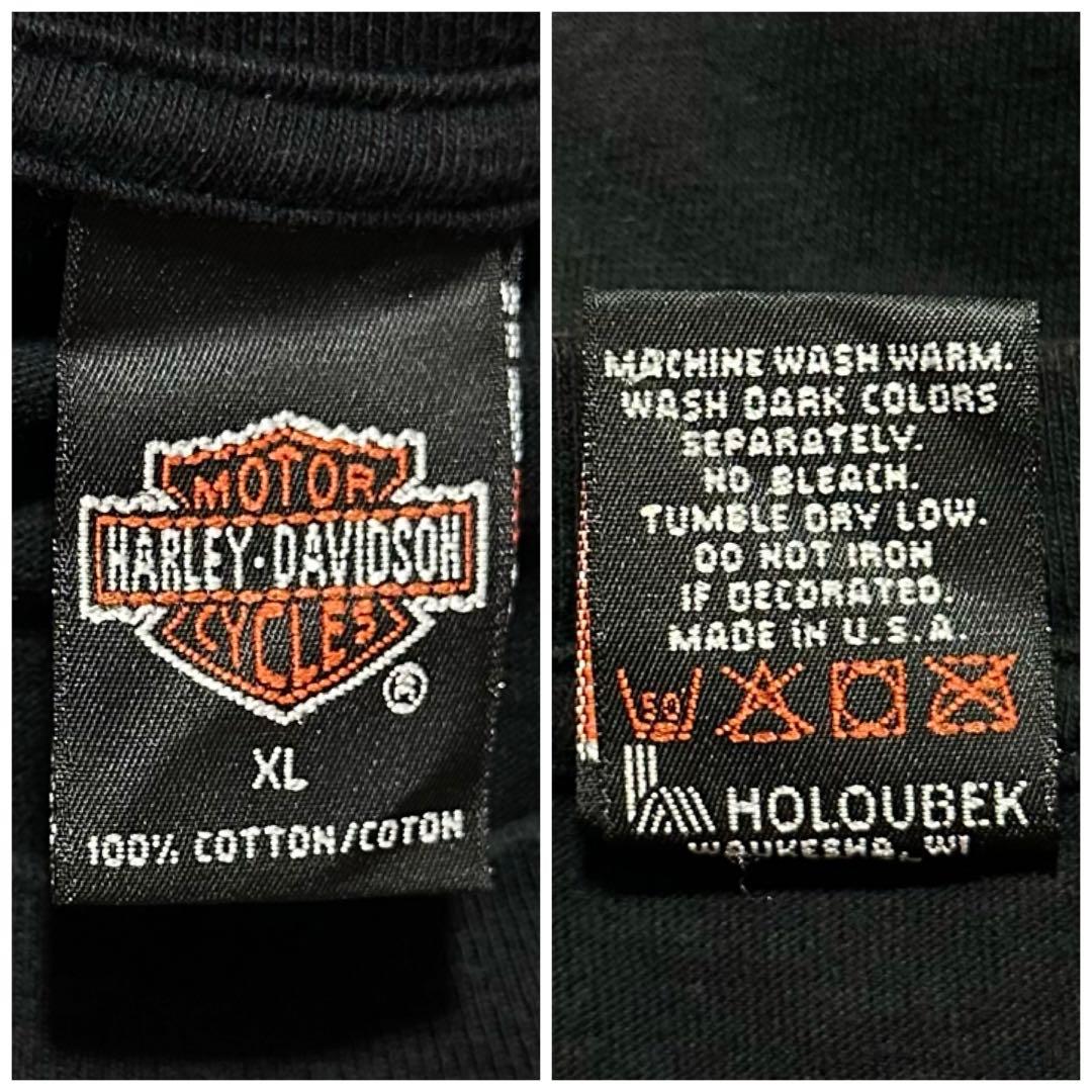 【90s】USA製　ハーレーダビッドソン　HOLOUBEK Tシャツ