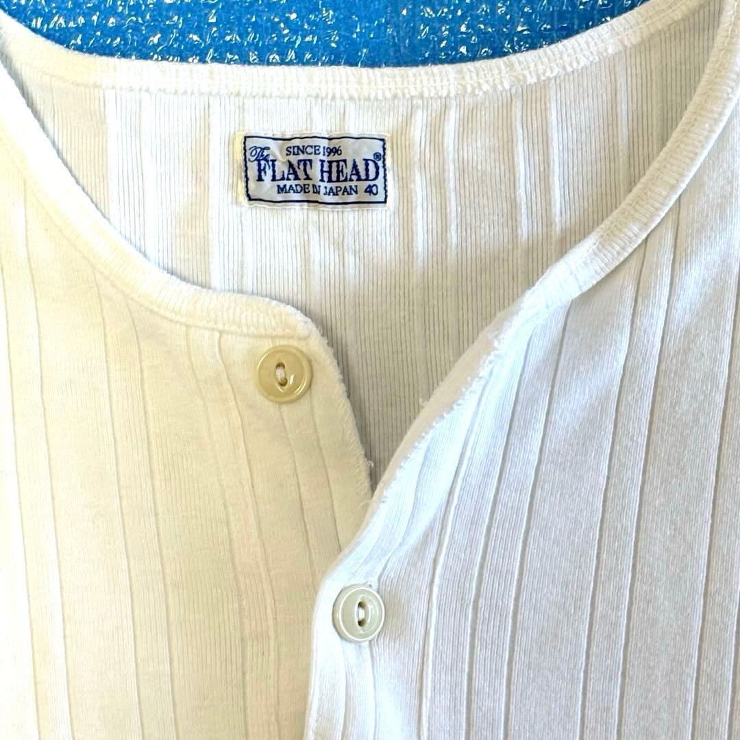 THE FLAT HEAD ヘンリーネックTシャツ サイズ40 未使用品